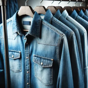 Classic Denim Button-Up Shirts