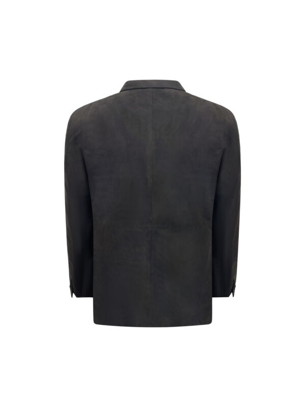 Dark Chocolate Suede Vintage Blazer - Image 2